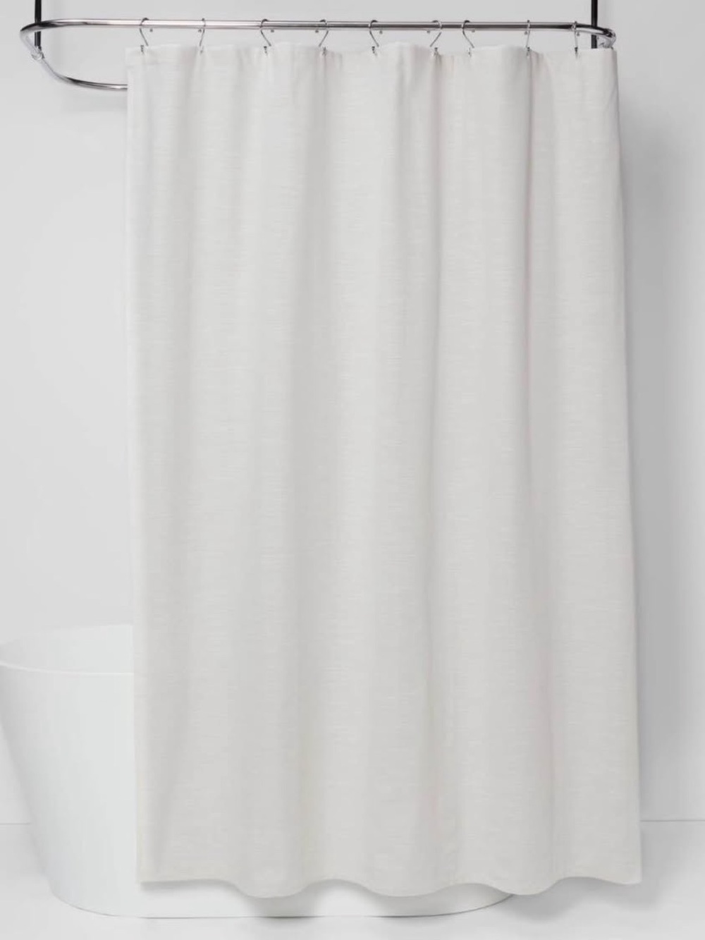 Threshold Micro Stripped Shower Curtain